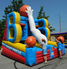Inflatable basket ball game activity rent in Hyderabad